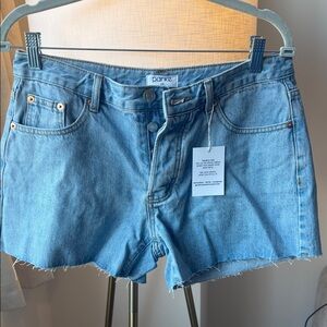Parke Light Blue Denim Jean Shorts for Women